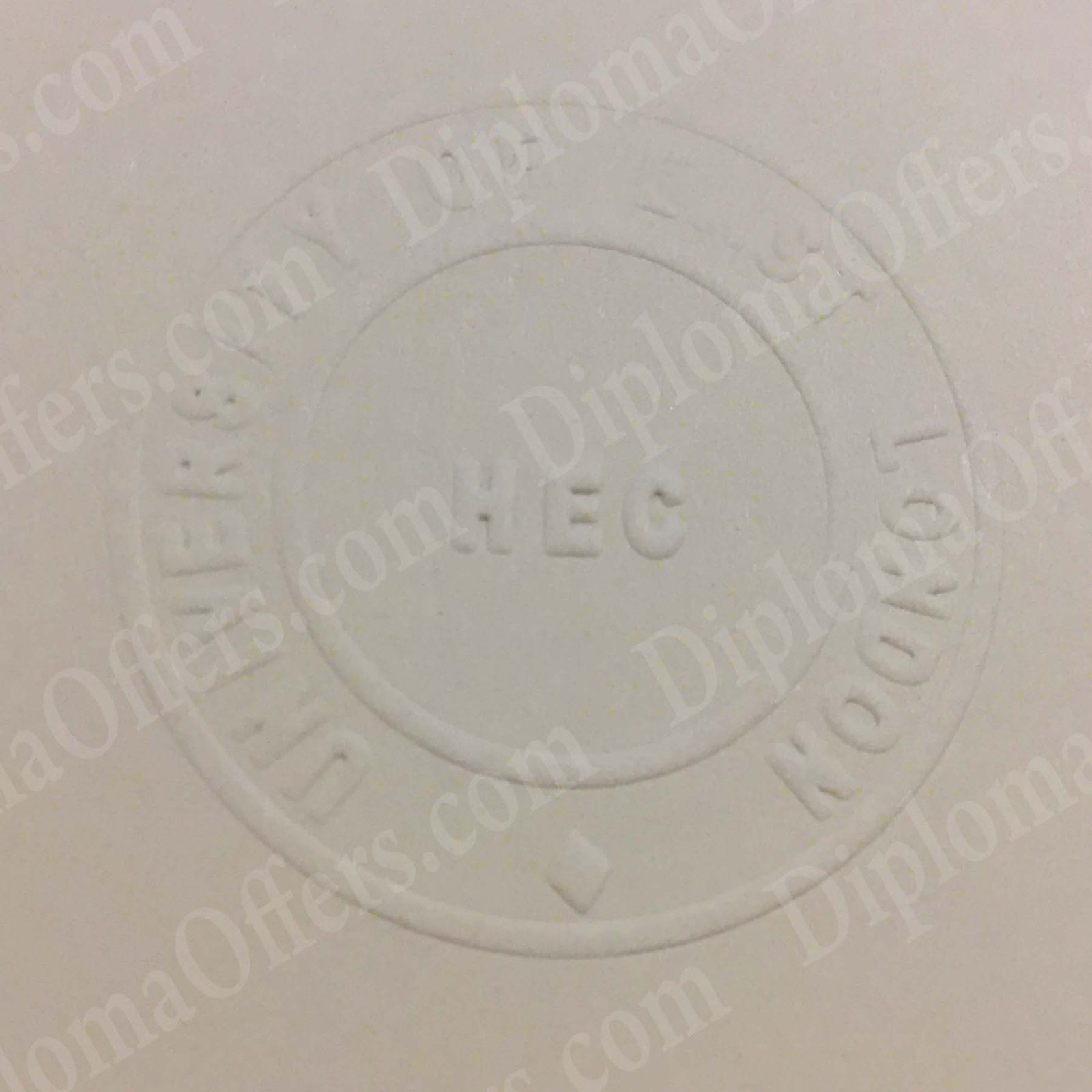 Embossed seal option