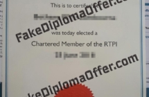 Buy high quality RTPI fake certificate online