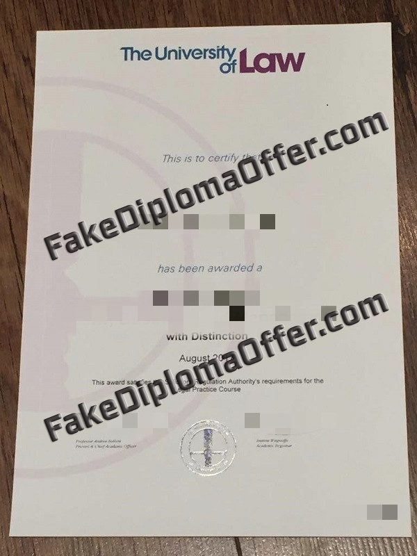 Where to buy University of law fake diploma certificate