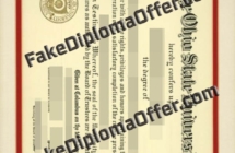 Buy Ohio State University Fake Degree Certificate In the US