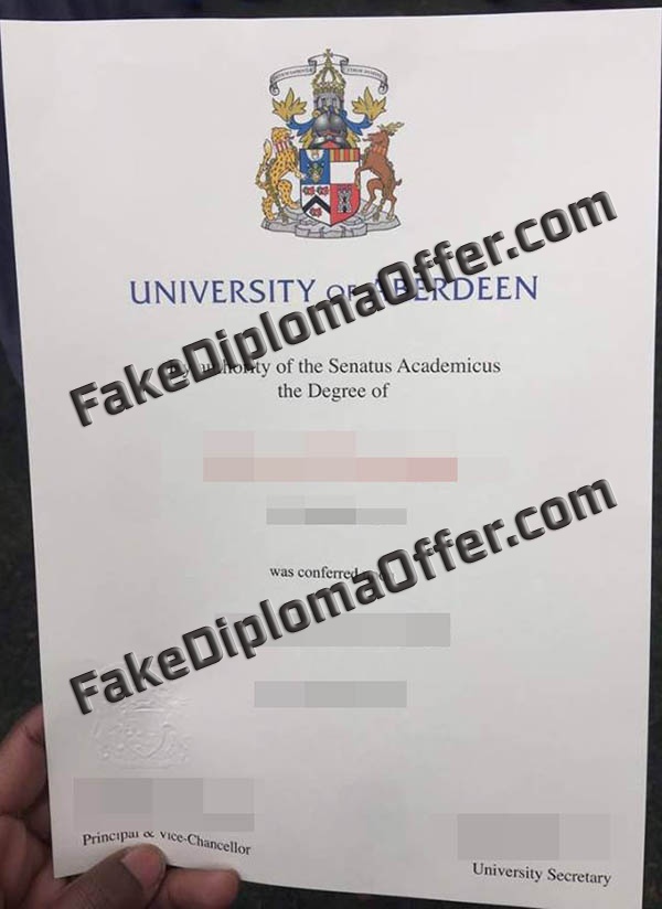 How to Purchase a Fake University of Aberdeen Diploma?