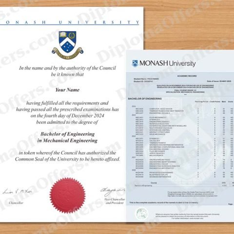 Australia College/University Diploma with Transcript