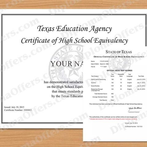 GED Diploma and Transcript