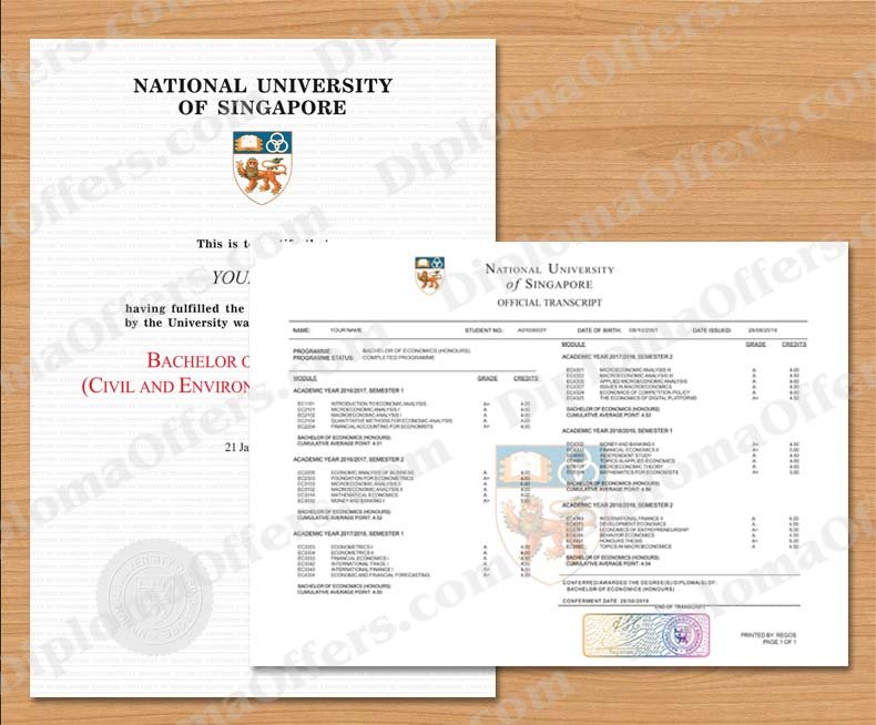 Singapore College/University Diploma with Transcript